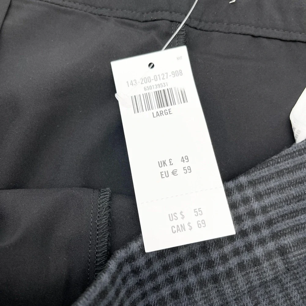 Abercrombie Fitch Flannel Skort Womens Large Plaid Dark Academia Preppy School - Picture 8 of 12